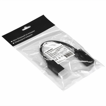  Кабель-переходник Exegate EX-DPM-HDMIF-0.15 EX284921RUS DisplayPort-HDMI 20M/19F 0,15м 