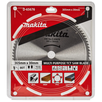  Диск п/п Makita D-65676 305*30*80 универсальный 
