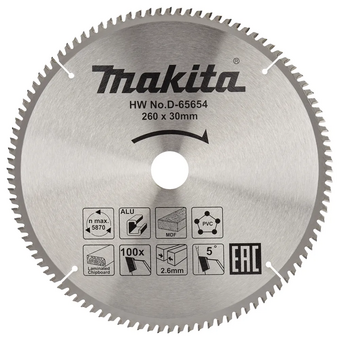  Диск п/п Makita D-65654 260*30*100 универсальный 