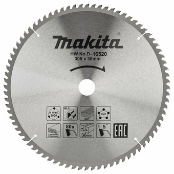 Диск п/п Makita D-16520 305*30*80 алюминий 