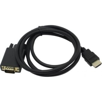  Кабель-переходник ExeGate EX-CC-HDMIM-VGAM-1.8 EX284928RUS HDMI-VGA 19M/15M 1,8м 