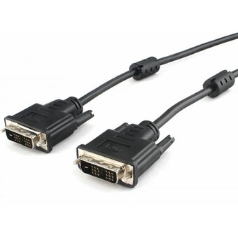  Кабель Cablexpert CC-DVIL-BK-6 DVI-D single link 19M/19M 1.8м CCS черный 
