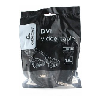  Кабель Cablexpert CC-DVIL-BK-6 DVI-D single link 19M/19M 1.8м CCS черный 