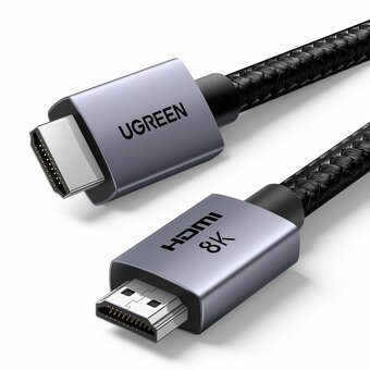  Кабель UGREEN HD171 (25908) HDMI 2.1 Male To Male 8K Cable 1m Grey 