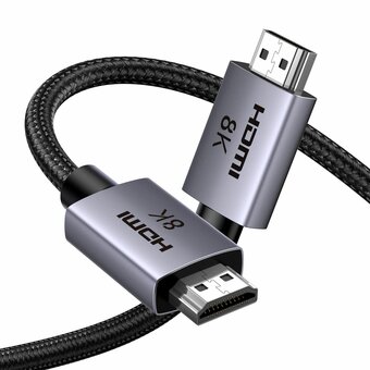  Кабель UGREEN HD171 (25908) HDMI 2.1 Male To Male 8K Cable 1m Grey 