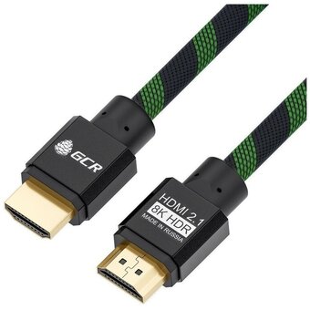  Кабель Greenconnect GCR-51833 HDMI 2.1 8K 60Hz 4K 144Hz динамический HDR 4:4:4 Ultra HD 48.0Гбит/с 1.0m 