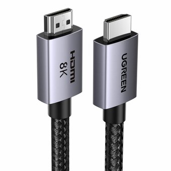  Кабель UGREEN HD171 (25908) HDMI 2.1 Male To Male 8K Cable 1m Grey 