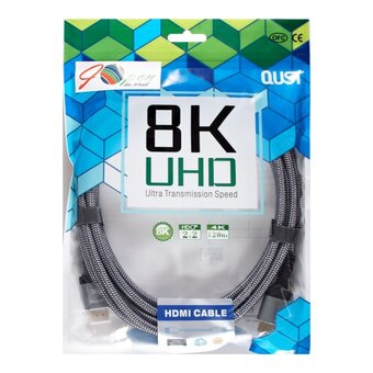  Кабель Vcom ACG859A-3.0 HDMI 19M/M, ver. 2.1 8KX60Hz Econom оплетка 3m iOpen 
