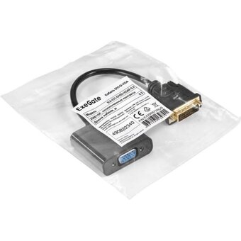  Кабель ExeGate EX-CC-DVID-VGAF-0.2 EX294677RUS DVI-D-VGA 25M/15F 0,2м позолоченные контакты 