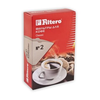  Фильтры для кофе для кофеварок Filtero 2 коричневый (2/240) 1x2 240шт 