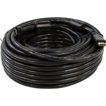  Кабель 5bites APC-014-200 HDMI M HDMI M V1.4b, высокоскоростной, ethernet+3D, зол.разъемы, ферр.кольца, 20м 
