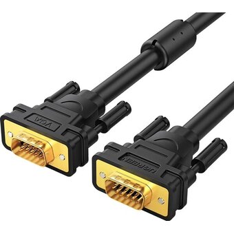  Кабель UGREEN VG101 11632 VGA Male to Male Cable 5m Black 