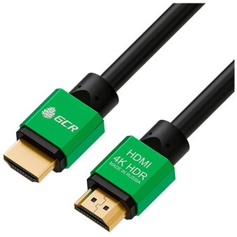  Кабель Greenconnect GCR-50961 HDMI 2.0 HDR 4:2:2 Ultra HD 4K 60 fps 60Hz/5K*30Hz 3D Audio 1.2m черный 