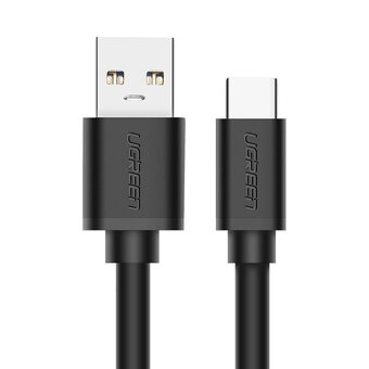  Кабель UGREEN US184 20882 USB 3.0 A Male to Type C Male Cable Nickel Plating 1m Black 