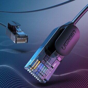 Кабель UGREEN NW122 (70653) CAT 6A Pure Copper Ethernet Cable OD2.8 3m Black 