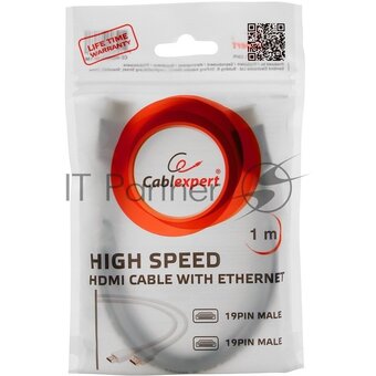  Кабель Gembird/Cablexpert CC-HDMI4-W-6 HDMI v1.4 19M/19M 1.8м белый 