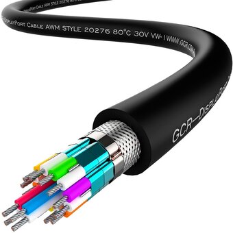  Кабель Greenconnect GCR-DP2DP-2.0m DisplayPort v1.2 20M/20M 2.0m черный 28/28 AWG 