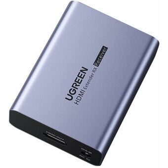  Кабель UGREEN CM455 (20519EU) HDMI Over Ethernet Extender 1080P 70m EU Space Gray 