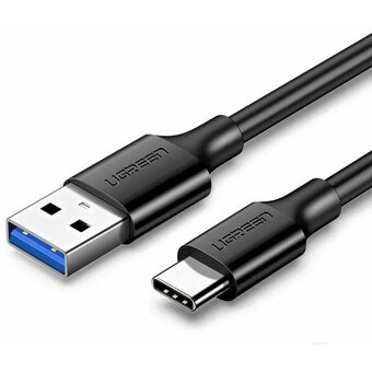  Кабель UGREEN US184 20882 USB 3.0 A Male to Type C Male Cable Nickel Plating 1m Black 