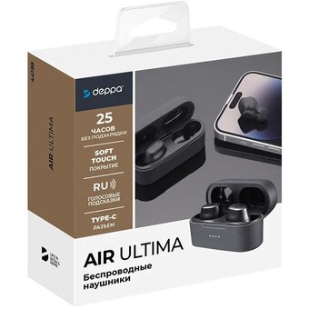  Наушники Deppa Air Ultima Black 