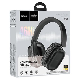  Наушники полноразмерные bluetooth HOCO W51 Delightful BT черный 