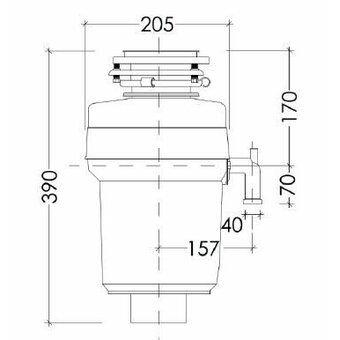  Измельчитель пищевых отходов Kuppersberg WS 750 B 
