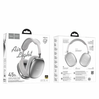  Наушники полноразмерные bluetooth HOCO W35 Air Triumph серебро 