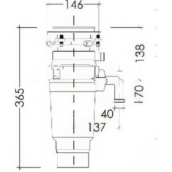  Измельчитель пищевых отходов Kuppersberg WSS 550 B 