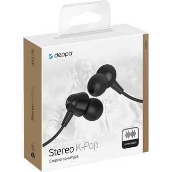  Наушники Deppa Stereo K-Pop Black 