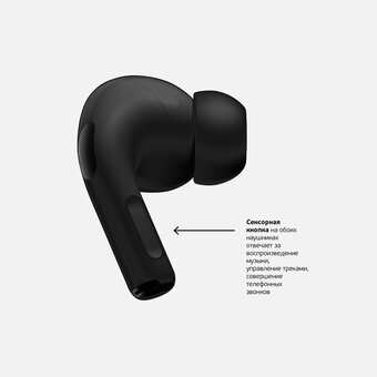  Наушники TWS Deppa Air Pro Black с беспроводной зарядкой 