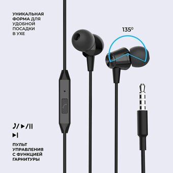  Наушники Deppa Stereo K-Pop Black 