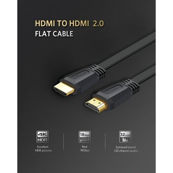  Кабель UGREEN ED015 50820 HDMI Flat Cable 3m 