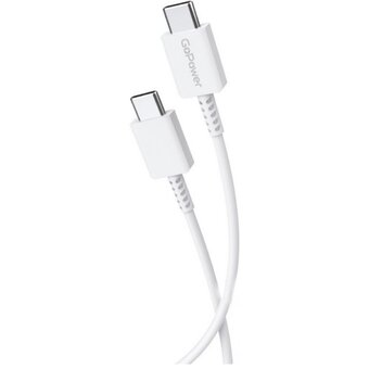 Кабель GoPower GP20TT 00-00022803 Type-C m-Type-C m белый 