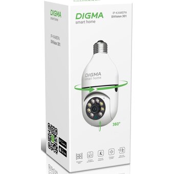  Камера видеонаблюдения IP Digma DiVision 301 (DV301) 3.6-3.6мм цв. корп. белый 