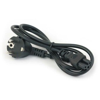 Кабель питания Greenconnect Prof GCR-54414 для ноутбука Евровилка угловая - С5 3*1,0mm 3.0m черный 