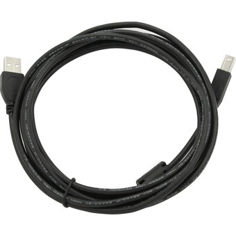  Кабель Gembird Cablexpert CCF2-USB2-AMBM-10 USB 2.0 Pro, AM/BM, 3м, экран, 2феррит.кольца, черный, пакет 