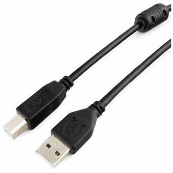  Кабель Gembird Cablexpert CCF2-USB2-AMBM-10 USB 2.0 Pro, AM/BM, 3м, экран, 2феррит.кольца, черный, пакет 