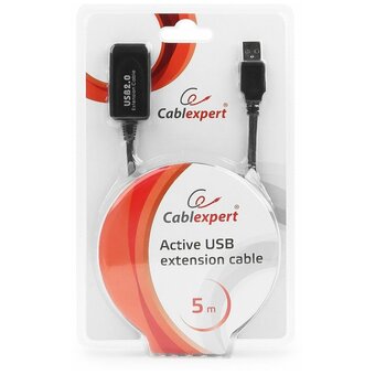  Кабель удлинитель активный Cablexpert UAE-01-5M USB 2.0, AM/AF, 5м 