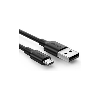  Кабель UGREEN US289 60138 USB 2.0 A to Micro USB Cable Nickel Plating 2m Black 