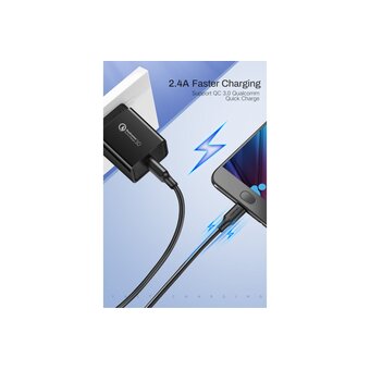  Кабель UGREEN US289 60138 USB 2.0 A to Micro USB Cable Nickel Plating 2m Black 
