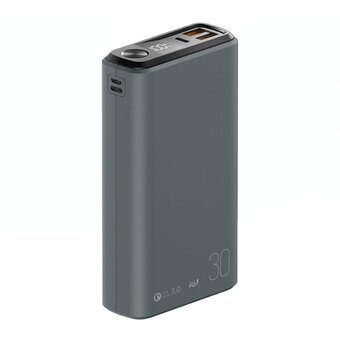  Внешний АКБ OLMIO QS-30 30000mAh 22.5W темно-серый 