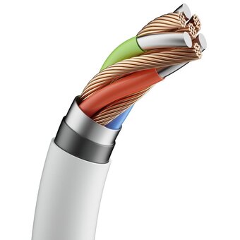  Кабель Xiaomi (Mi) KLC-5497 Type-C/Lightning Cuktech/ZMI 100см MFI, 2,4A, 20Вт PD Материал оплетки TPE белый 
