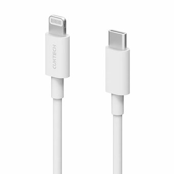  Кабель Xiaomi (Mi) KLC-5497 Type-C/Lightning Cuktech/ZMI 100см MFI, 2,4A, 20Вт PD Материал оплетки TPE белый 