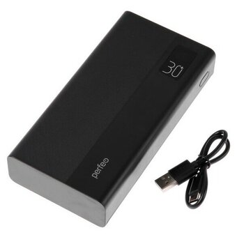  Powerbank Perfeo Mountains PF_D0161 30000mAh Black 