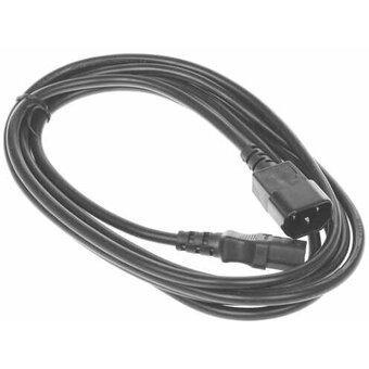 Кабель питания Cablexpert PC-189-1-3M сист.блок-монитор C13-C14 3x1кв.мм 3м черный 