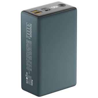  Внешний АКБ OLMIO QX-30 30000mAh 22.5W темно-зеленый 