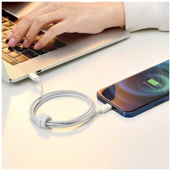  Дата-кабель Baseus Superior (CALYS-02) Fast Charging USB to iP 2.4A 0.25m White 