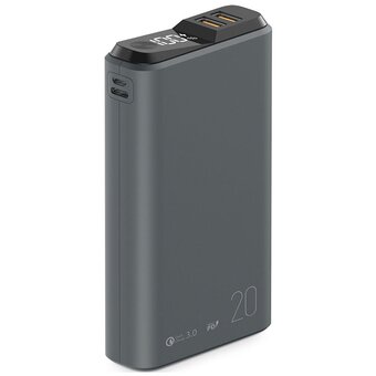  Внешний АКБ OLMIO QS-20 20000mAh 22.5W темно серый 