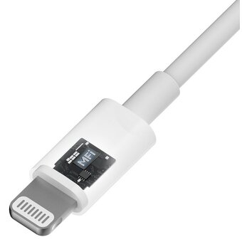  Кабель Xiaomi (Mi) KLC-5497 Type-C/Lightning Cuktech/ZMI 100см MFI, 2,4A, 20Вт PD Материал оплетки TPE белый 