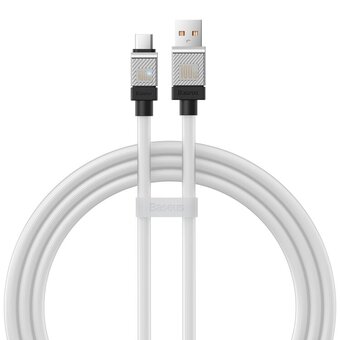  Дата-кабель Baseus CoolPlay (CAKW000202) Fast Charging Type-C to Type-C 100W 1m White 